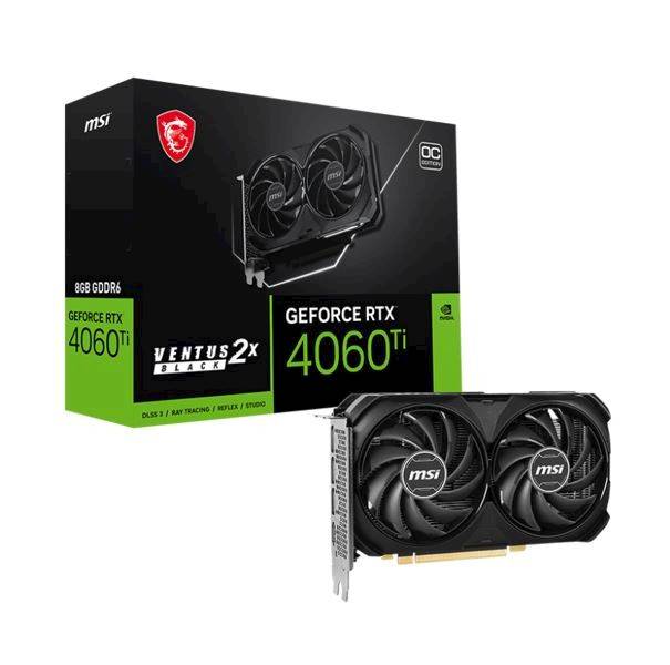 KARTA GRAFICZNA NVIDIA MSI RTX 4060 Ti VENTUS 2X E1 OC 8GB