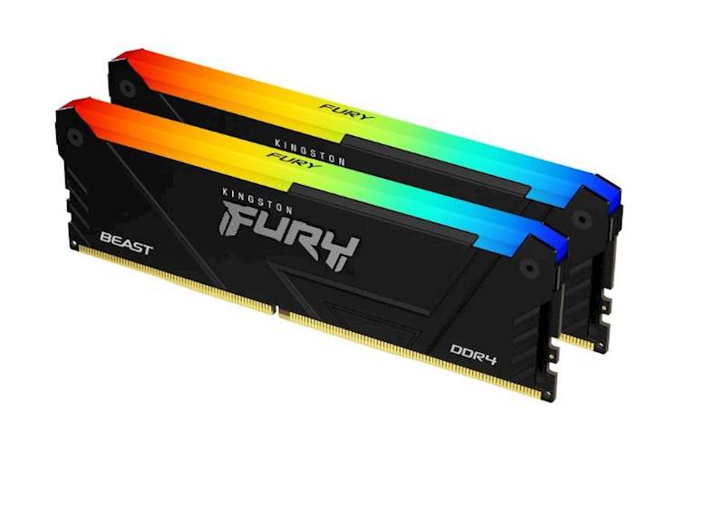 RAM DDR4 KINGSTON FURY BEAST RGB 32GB/3200 (2x16GB) CL16
