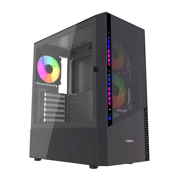 OBUDOWA KOMPUTEROWA PC GEMBIRD FORNAX 4300 CZARNA ARGB