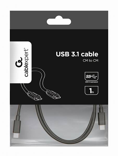 KABEL USB-C - USB-C 3.1 1M GEMBIRD CZARNY