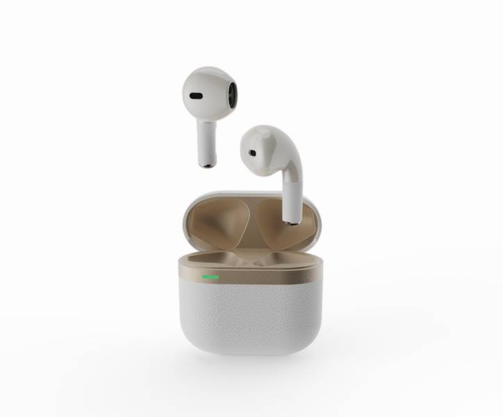 SŁUCHAWKI BLUETOOTH TWS GEMBIRD BIAŁO-ZŁOTE