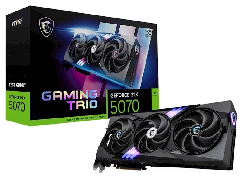 KARTA GRAFICZNA NVIDIA MSI RTX 5070 GAMING TRIO OC 12GB