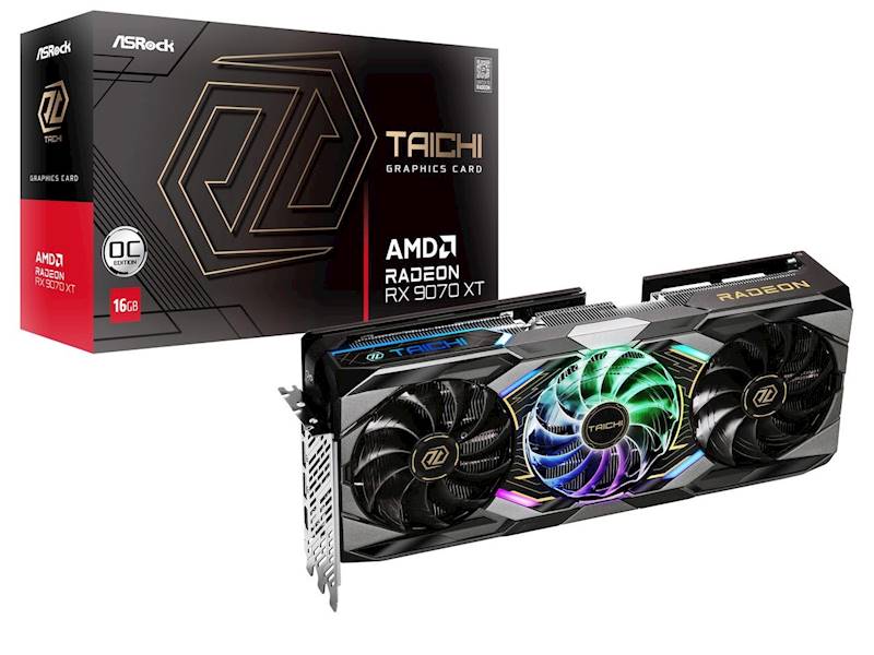 KARTA GRAFICZNA AMD ASROCK RX 9070 XT TAICHI OC 16GB