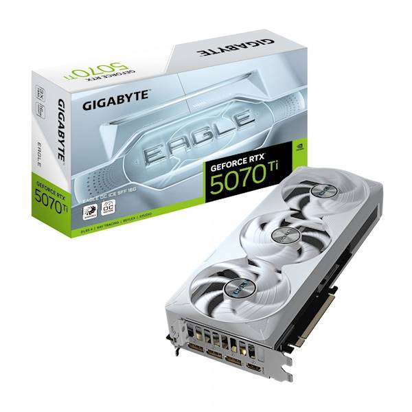 KARTA GRAFICZNA NVIDIA GIGABYTE RTX 5070 Ti EAGLE OC ICE 16GB
