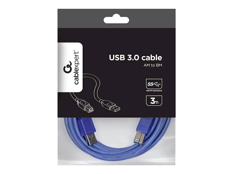 KABEL USB 3.0 AM - BM 3M GEMBIRD