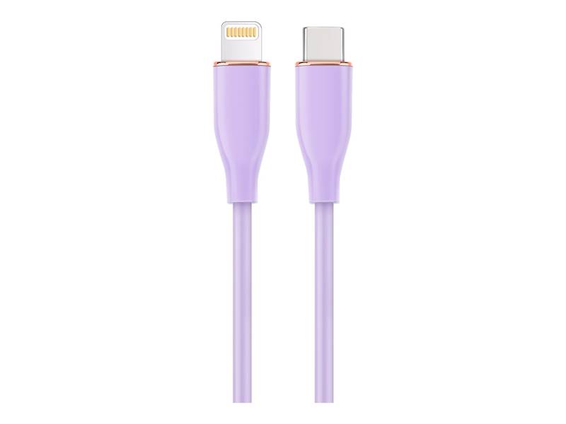 KABEL USB-C - LIGHTNING 1,5M SILIKON FIOLETOWY GEMBIRD