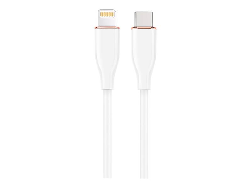 KABEL USB-C - LIGHTNING 1,5M SILIKON BIAŁY GEMBIRD