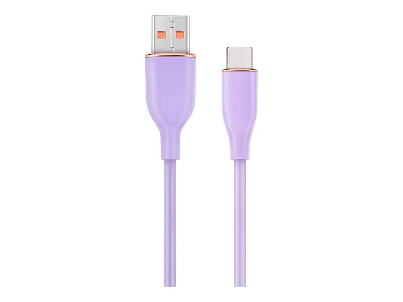 KABEL USB - USB-C 1,5M SILIKON FIOLETOWY GEMBIRD