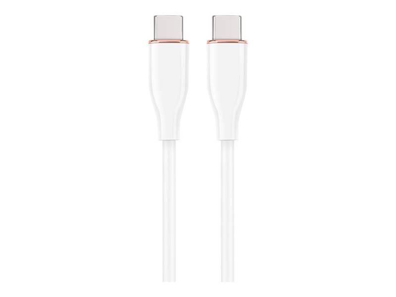 KABEL USB-C - USB-C 1,5M SILIKON BIAŁY GEMBIRD