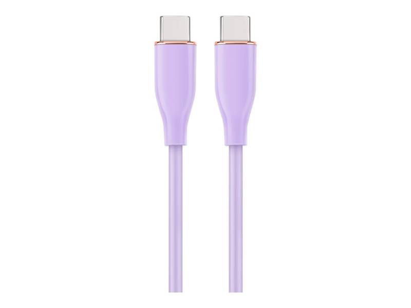 KABEL USB-C - USB-C 1,5M SILIKON FIOLETOWY GEMBIRD