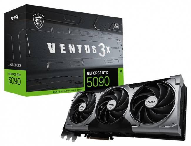 KARTA GRAFICZNA NVIDIA MSI RTX 5090 VENTUS 3X OC 32GB