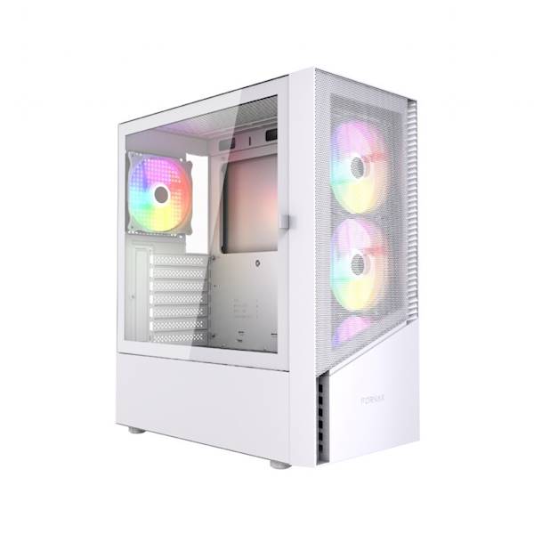 OBUDOWA PC KOMPUTEROWA GEMBIRD FORNAX 4300 ARGB BIAŁA