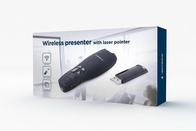 PREZENTER LASEROWY GEMBIRD BEZPRZEWODOWY L-12