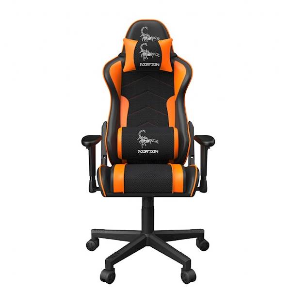 FOTEL GAMING GEMBIRD SCORPION CZARNO-POMARAŃCZOWY