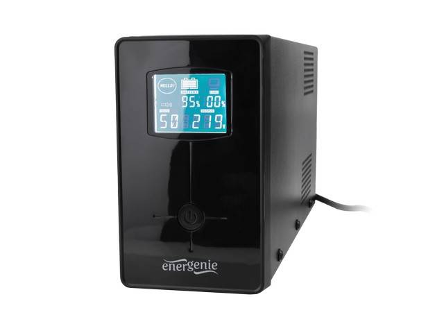UPS GEMBIRD LINE-INTERACTIVE 650VA 2xC14 1x230V LCD