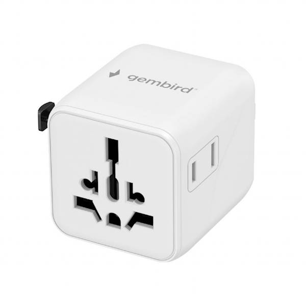 UNIWERSALNY ADAPTER PODRÓŻNY BIAŁY GEMBIRD