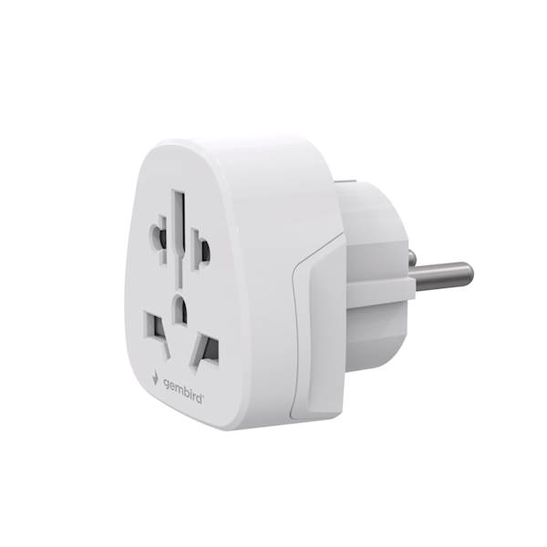 ADAPTER ZASILANIA PODRÓŻNY UNIWERSALNY (F) -> EU (M) GEMBIRD
