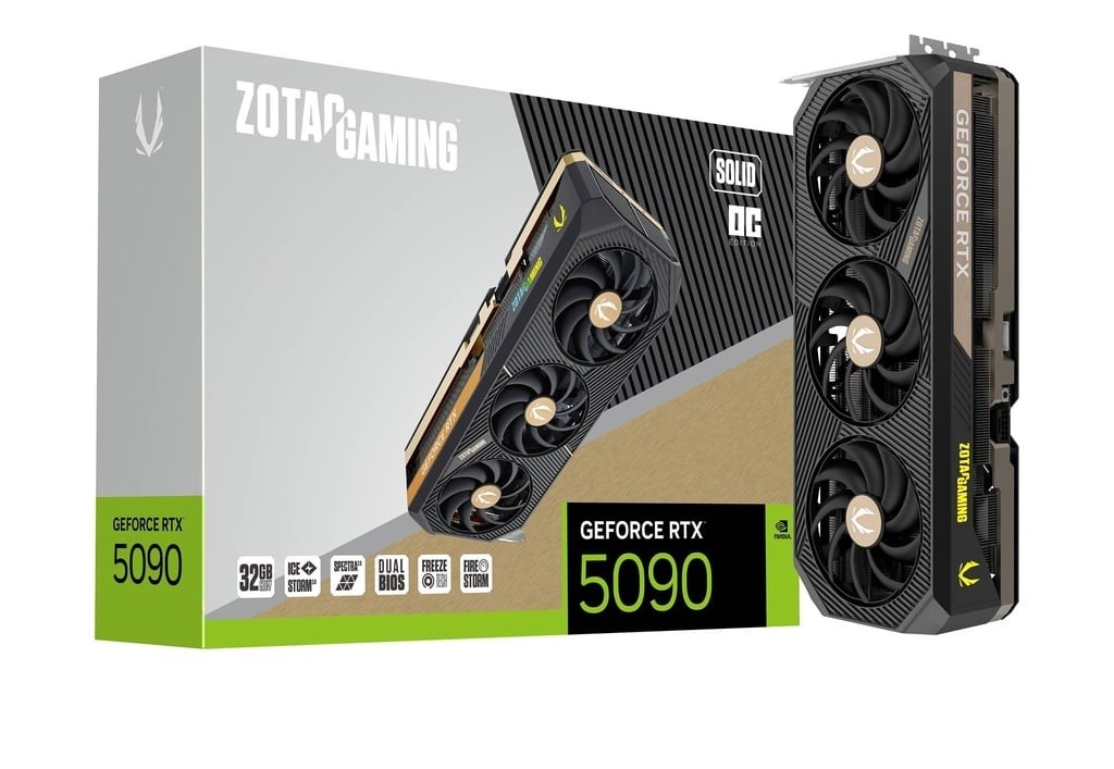 KARTA GRAFICZNA NVIDIA ZOTAC RTX 5090 SOLID OC 32GB