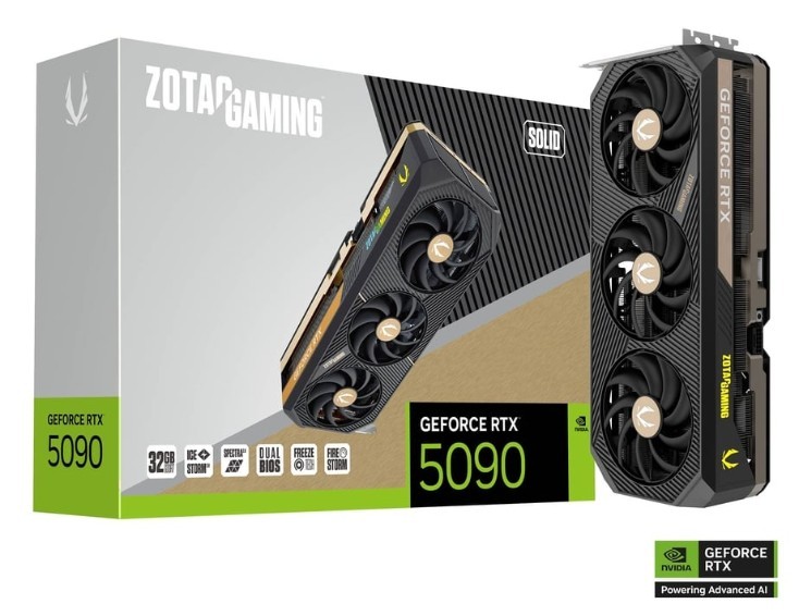 KARTA GRAFICZNA NVIDIA ZOTAC RTX 5090 SOLID 32GB