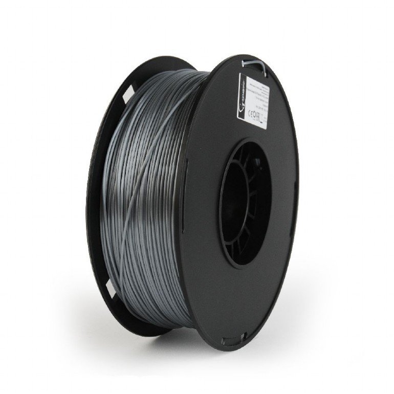 FILAMENT DRUKARKI 3D PLA PLUS 1.75mm SREBRNY SZPULA 1KG GEMBIRD