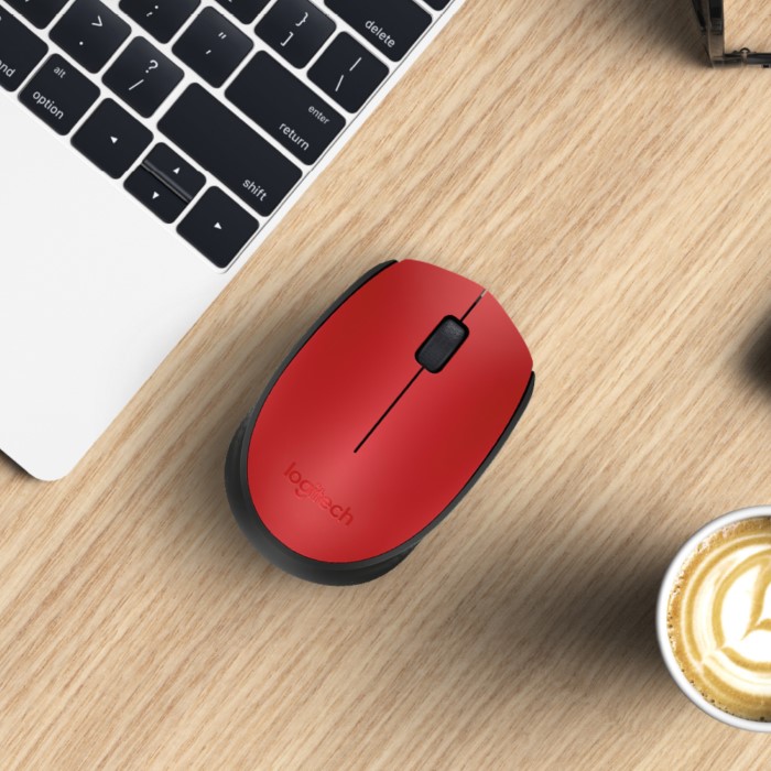 MYSZ BEZPRZEWODOWA LOGITECH M171 CZERWONA