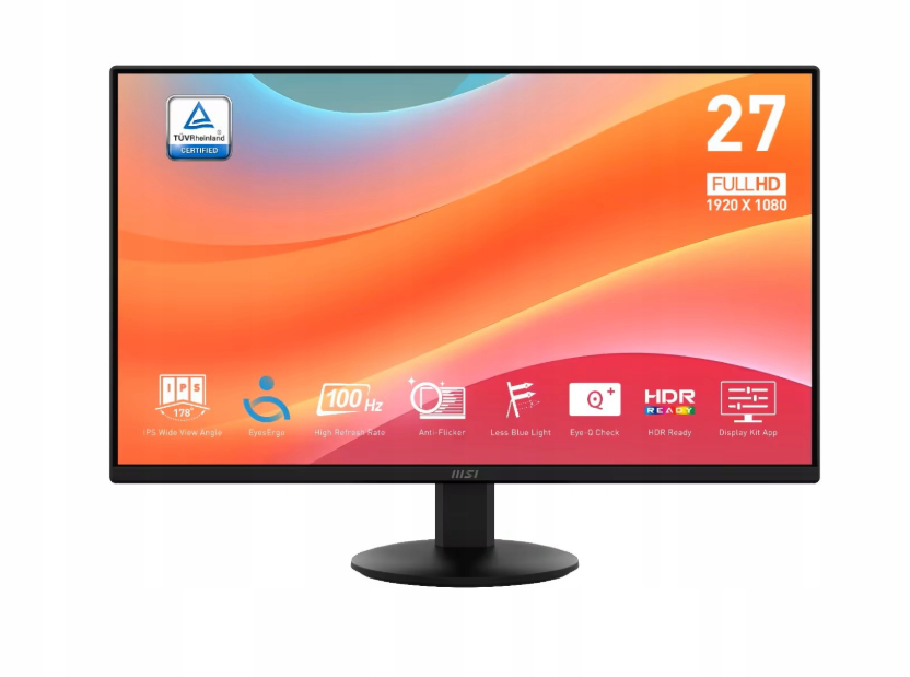 MONITOR MSI PRO 27" MP272L IPS FHD 100Hz