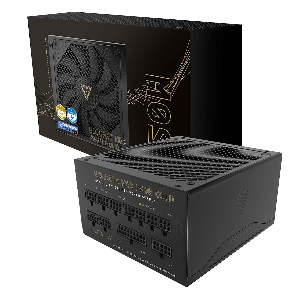 MODECOM VOLCANO HEX 750W GOLD ZASILACZ KOMPUTEROWY ATX 3.1