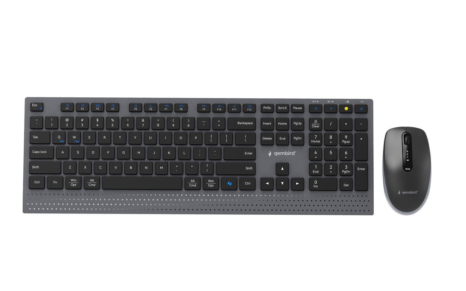 ZESTAW KLAWIATURA MYSZ WPS-02 US GEMBIRD CZARNY