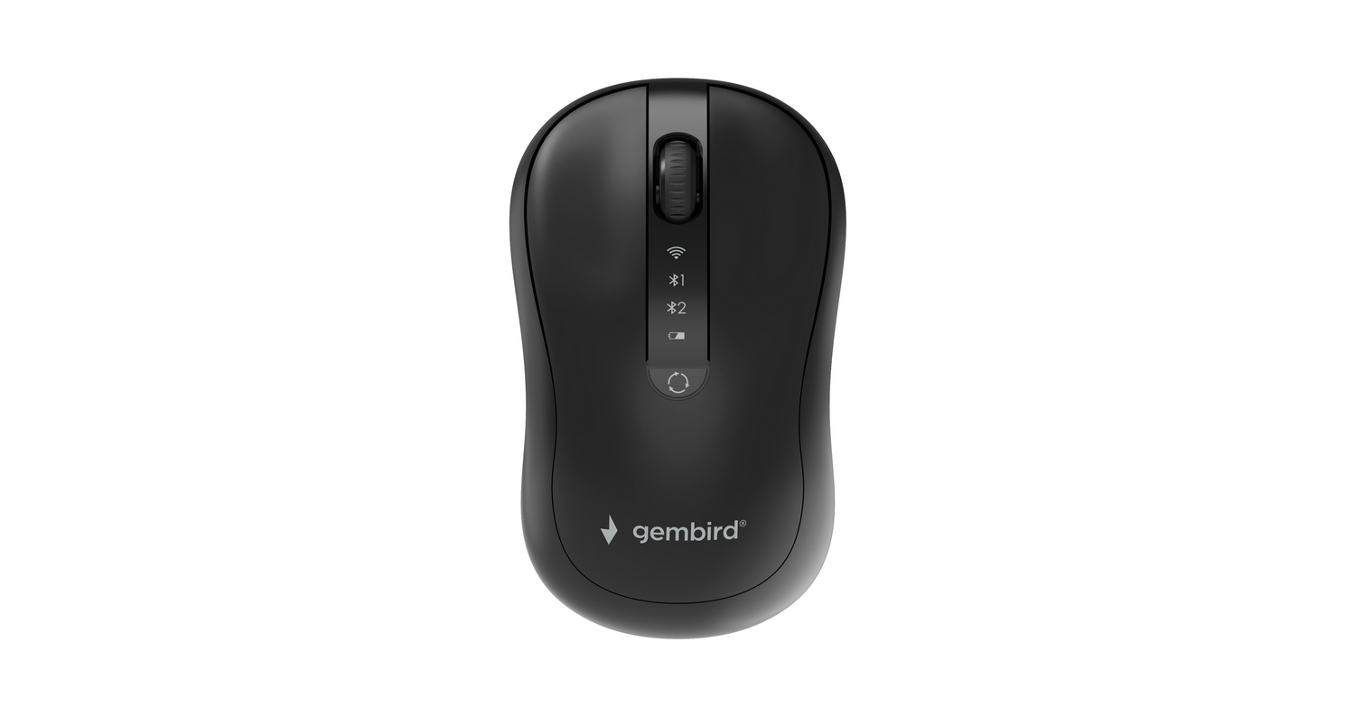 MYSZ BEZPRZEWODOWA GEMBIRD 4B-01 DUAL MODE CZARNA