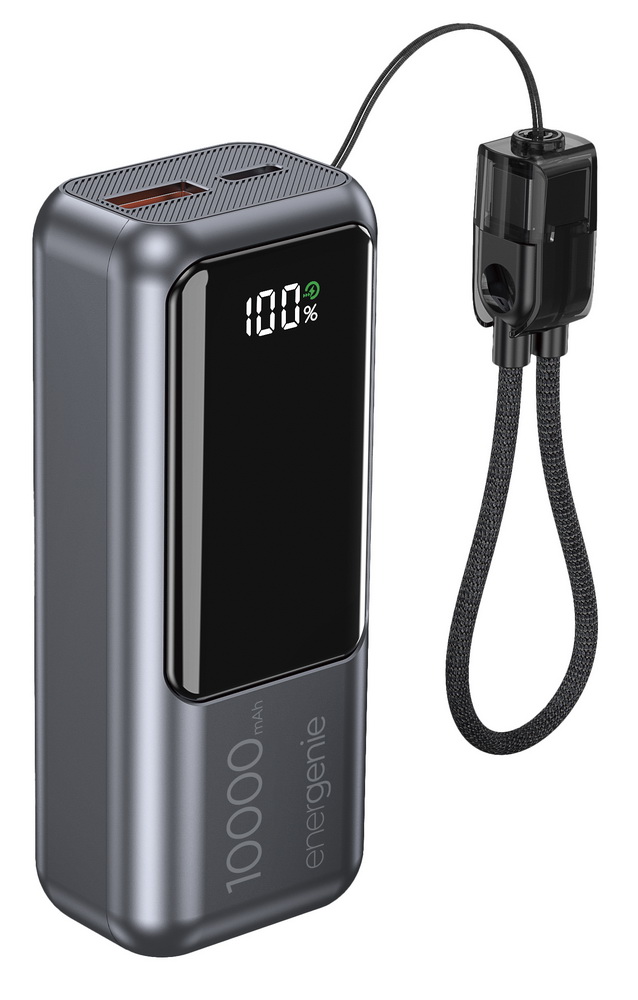 POWERBANK 10000mAh 20W LCD GEMBIRD CZARNY