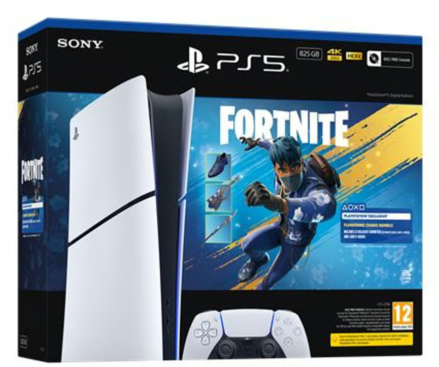 KONSOLA SONY PLAYSTATION 5 DIGITAL 825GB FORTNITE FLOWERING CHAOS BUNDLE