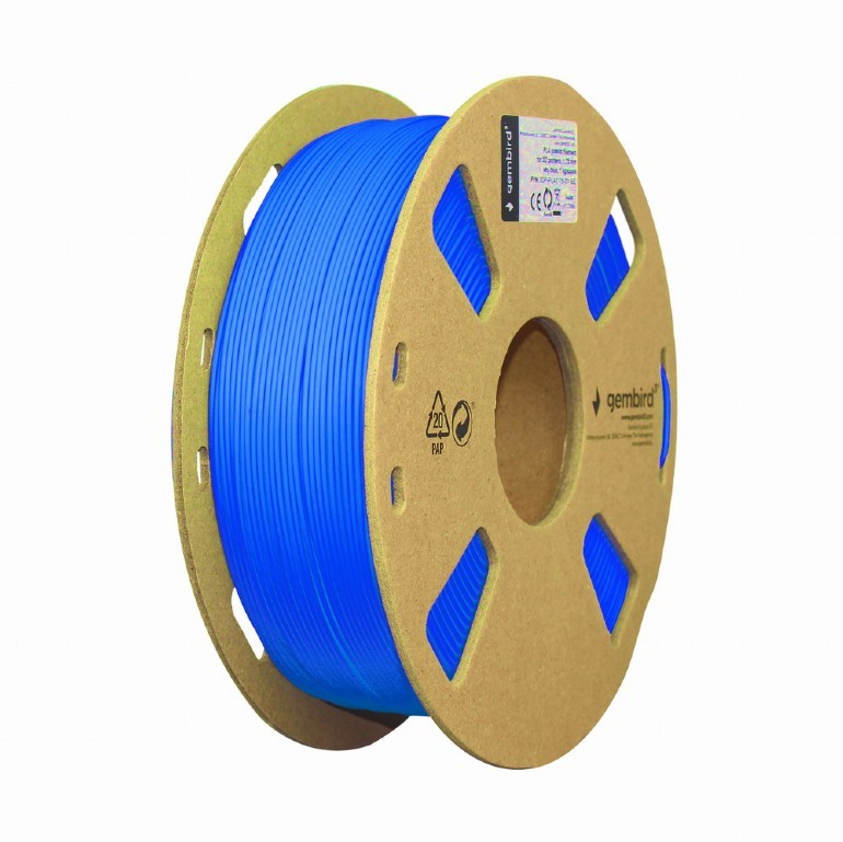 FILAMENT DRUKARKI 3D PLA 1.75mm NIEBIESKI SZPULA 1KG GEMBIRD