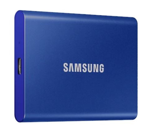 SSD ZEWNĘTRZNY SAMSUNG PORTABLE T7 1TB USB 3.2 GEN2 NIEBIESKI