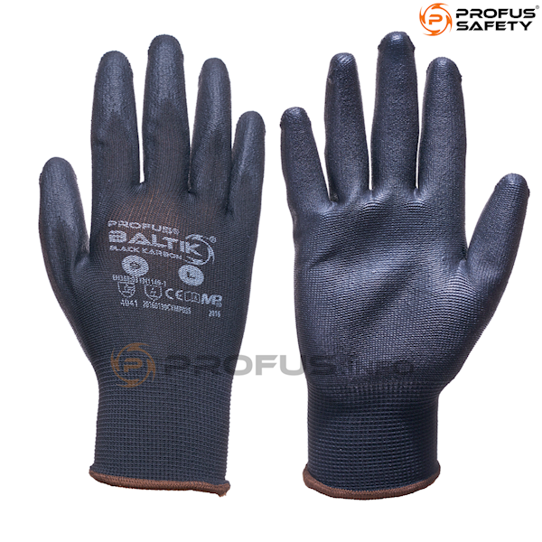 RĘKAWICA NYL. BALTIK KARBON ESD BLACK 8