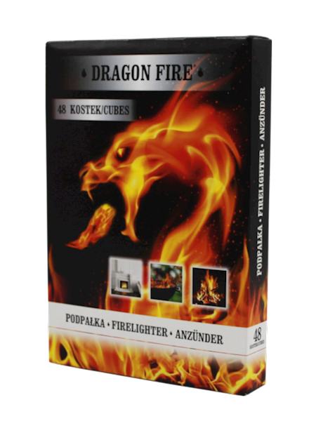 Podpałka Dragon Fire biała 48 kostek
