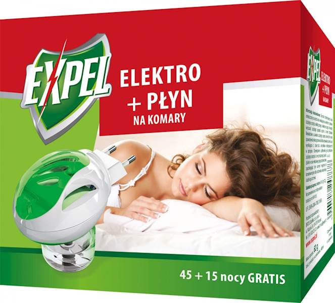 Expel elektro + płyn na komary 60 nocy