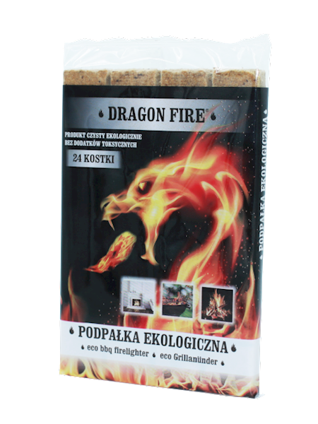Podpałka Dragon Fire 24 kostki 12 MM PROMOCJA
