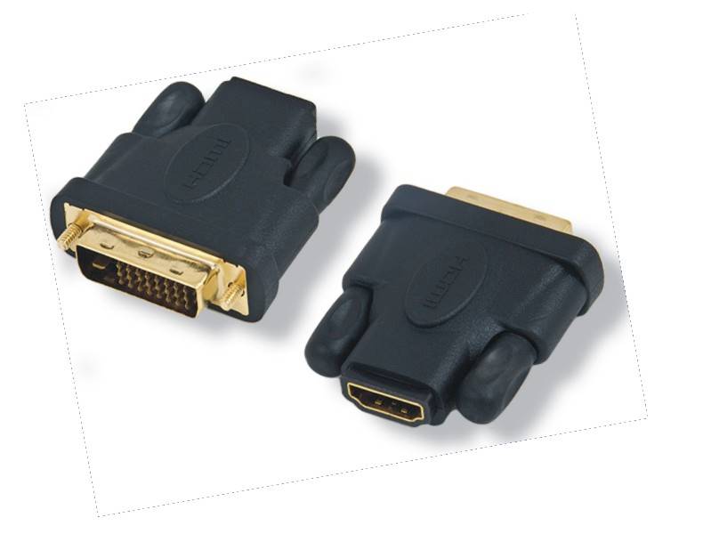 077 ADAPTER GNIAZDO HDMI-WTYK DVI GOLD