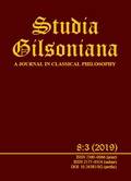 Studia Gilsoniana A Journal 8:3 2019