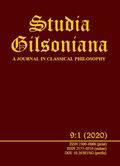 Studia Gilsoniana. A Journal 9:1 2020