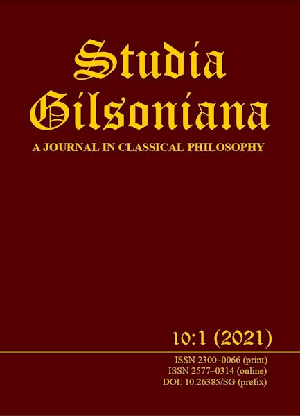 Studia Gilsoniana. A Journal 10:1 2021