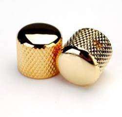 Gałka potencjometru złota metalowa 18mm