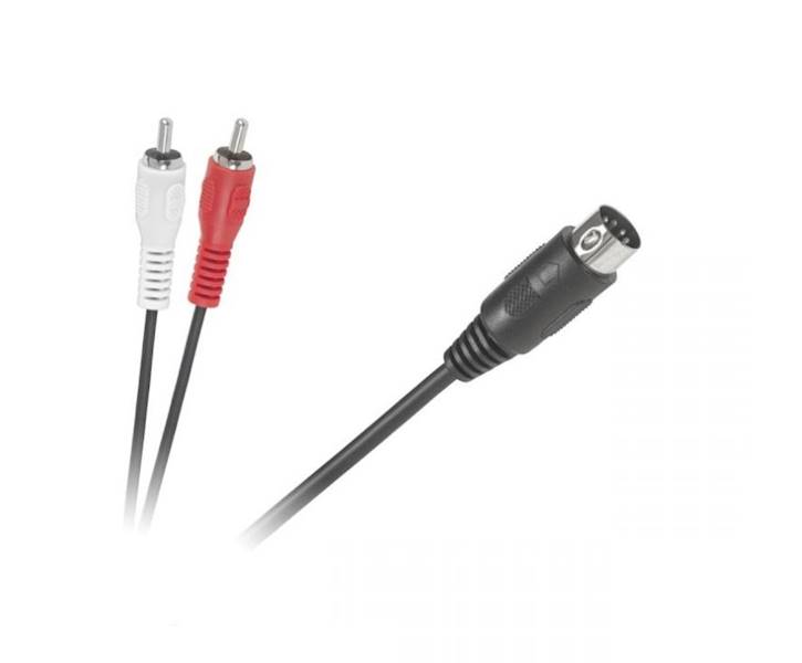 Kabel 1,2m DIN wtyk - 2RCA wtyk