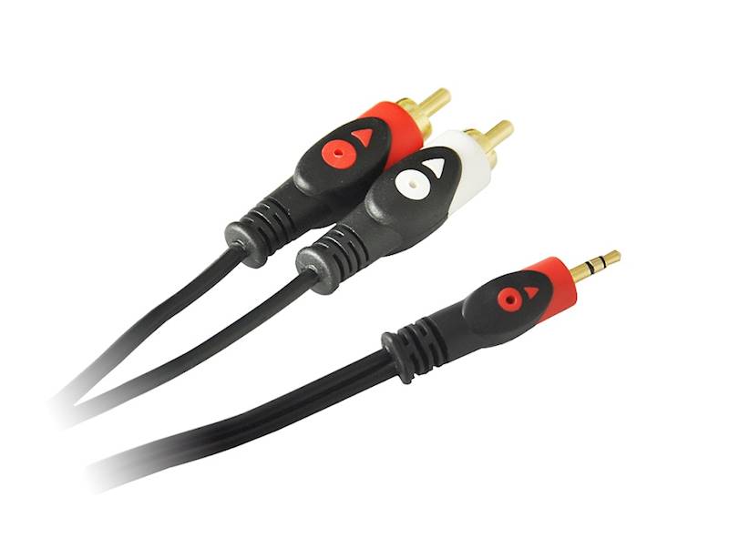 Kabel Jack 3,5 - 2 x RCA wtyk 1,5m