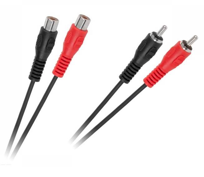 Kabel 2RCA wtyk - 2RCA gniazdo 3m