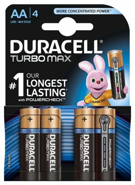 Bateria LR6 AA Duracell turbo max