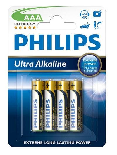 Bateria LR03 AAA Philips ultra alkaline