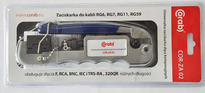 Zaciskarka wtyków kompresyjnych COR-ZA02