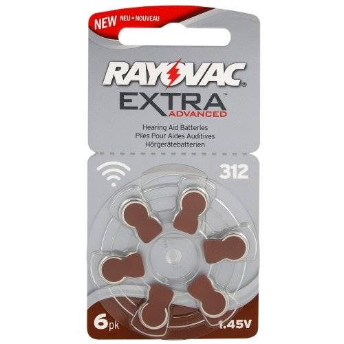 Bateria do aparatu słuchowego 312 6BL RAYOVAC