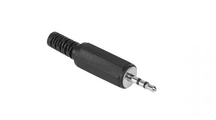 Wtyk jack 2,5mm stereo plastik
